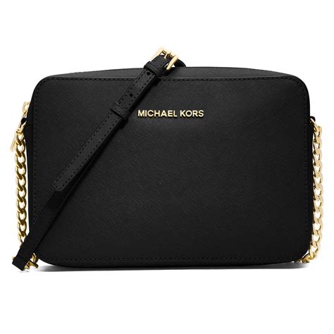 michael kors black and white crossbody|michael kors crossbody black leather.